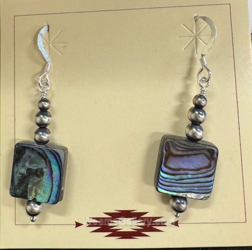 Abalone Earrings by Myra Gadson